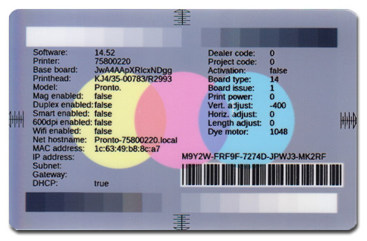 برای چاپ کارت 'full bleed' زیر: