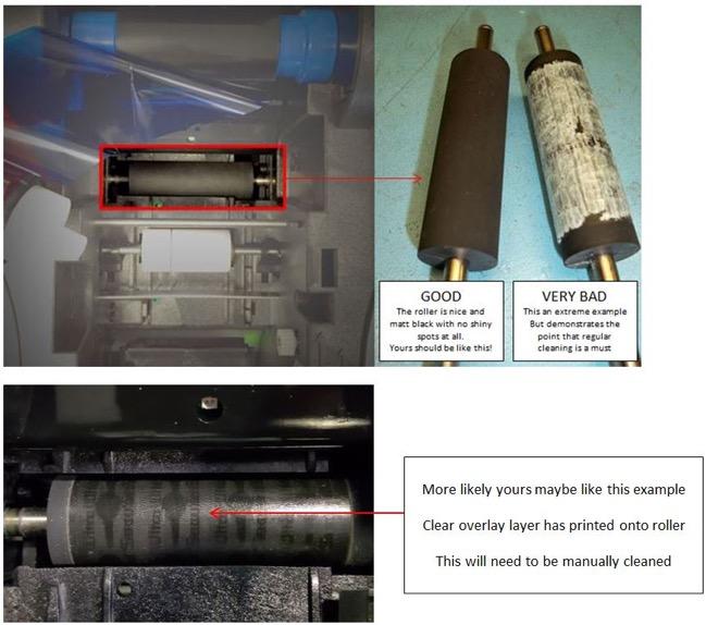 غلتک چاپ شما باید مانند غلتک سمت چپ باشد. 👇