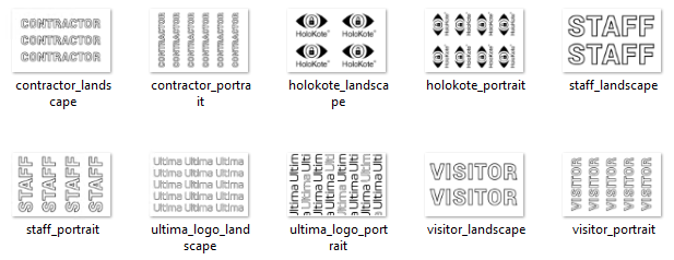 Default Holokotes for Ultima