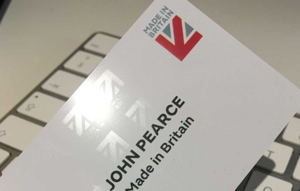 made in Britain Card